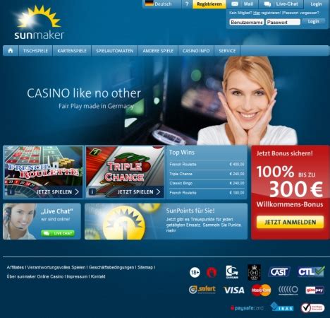 sunmaker casino registrieren